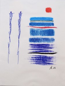 Aquarelle, stylo encre sur papier, 21x14cm 2017